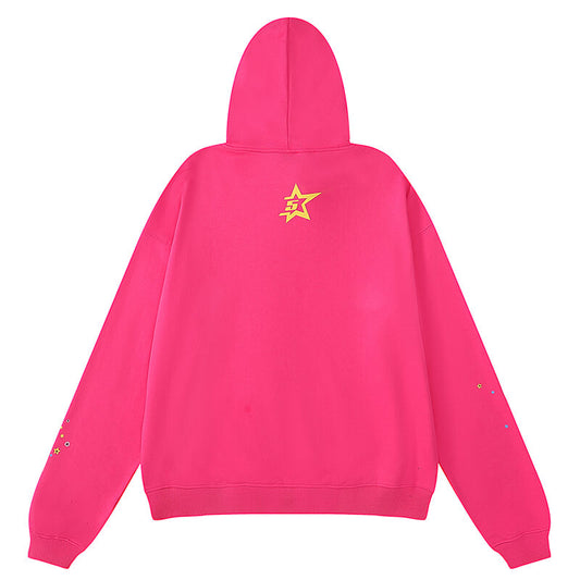 Spider Web Hoodie Pink