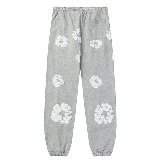 Cotton Wreath Sweatpants Gray