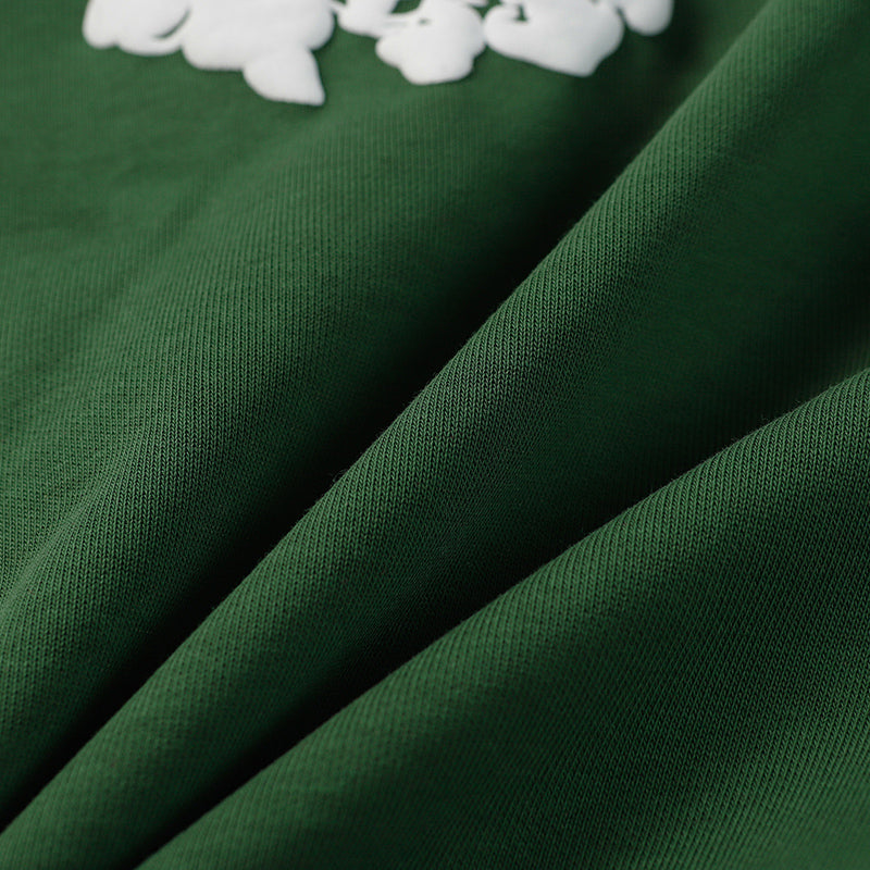 Cotton Wreath Sweatpants Green