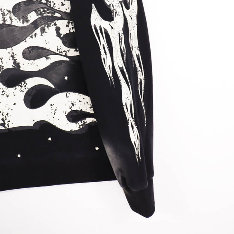 Racer Hoodie Vintage Black