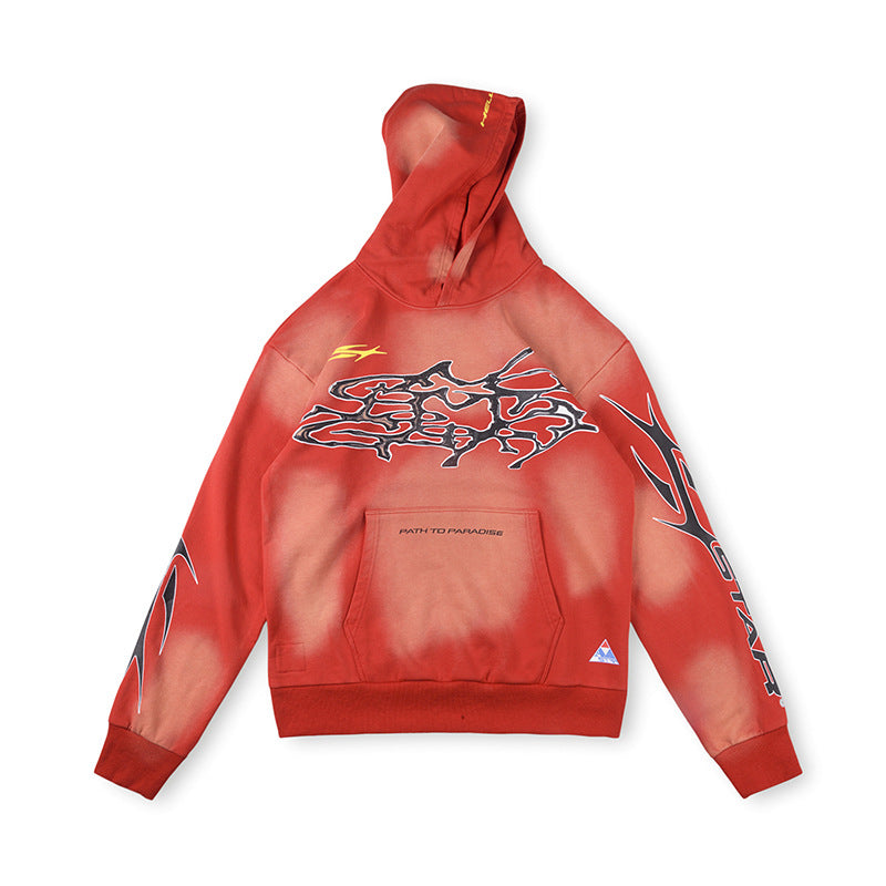 Studios Washed Hoodie Red
