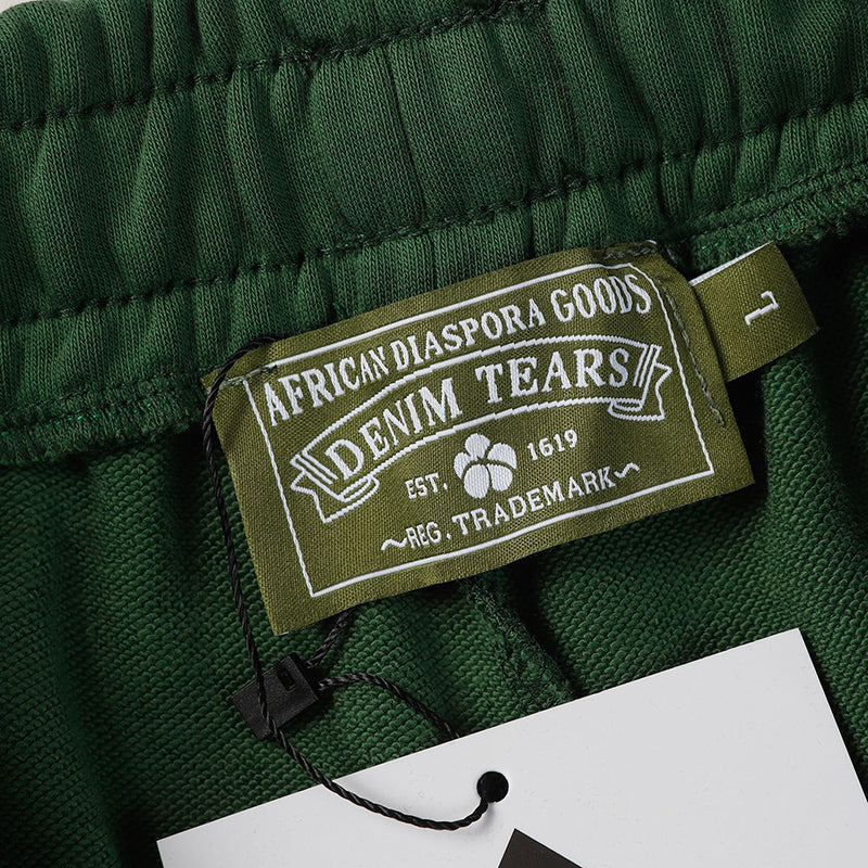 Cotton Wreath Sweatpants Green