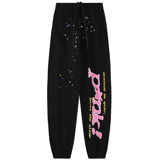 Spiderweb Sweatpants Black